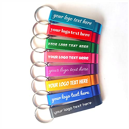 100 apribottiglie personalizzate con logo per uomini e donne, bomboniere per gli ospiti alla rinfusa, portachiavi in alluminio inciso, feste, festa del papà, laurea, bomboniere