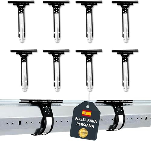 Fleje Persiana, Flejes Persianas Enrollables, Pack 8 Unidades | Fleje Para Persianas con Lamas de PVC, Aluminio o Plástico, Recambios Persianas, Enganche Persiana Enrollable o Motorizada