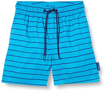 Playshoes Badshorts för pojkar, Aquablau Ringel, 146/152 cm