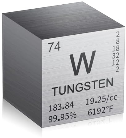 Pevfeciy 3.81cm Wolfram Metallwürfel