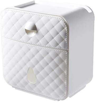 TOWINE Klopapierhalter Papierhandtuchspender zur Wandmontage, Papierhandtuchspender, Toilettenpapierspender mit Aufbewahrungsbox für Küche und Badzimmer
