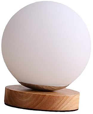 DOITOOL 1stück Nachttischlampe Led Mit Touchsteuerung Design Für Schlafzimmer Und Wohnzimmer Dimmbar Wiederaufladbar Dekorative Raumlampe Kugelform Warmes Licht