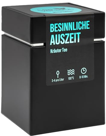 Teeverliebt - Édition hiver - Boîte cadeau - Thé aux herbes - 70 g - Thé en vrac - Mélange de thé idéal comme cadeau de Noël
