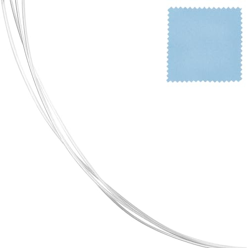 Beebeecraft 0.3 mm Basteldraht 999 Sterlingsilberdrähte Schmuck Halbharter Draht Für Blumenarrangements Schmuckherstellung Und Perlenstickerei (1 m)