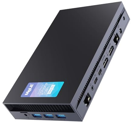 Mele Overclock X5 Mini PC Core i5 12450H 12th-Gen, 32GB DDR4, 1TB PCIe 3.0x4 SSD, Dual HDMI 4K, Dual 2.5GbE, USB-C PD 3.0 – Ideale per Ufficio/Industria/Professionisti