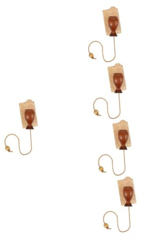 MAGICLULU Pcs Wooden Door Knocker Decor Realistic Woodpecker Doorbell Manual Doorbell for Home Office