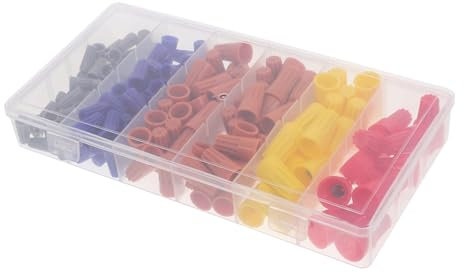 GARVALON 158pcs Wire Crimping Kit Electrical Wires Connectors Terminal Block Outdoor Use