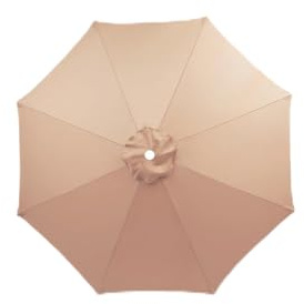 HonunGron Auvent De Remplacement pour Parasol 3.5m/3.0m/2.8m/2.7m/2.5m/2.3m/2m 6/8 Baleines, Toile De Parasol Déporté Remplacement Pour Cour, Jardin, Plage, Protection UV