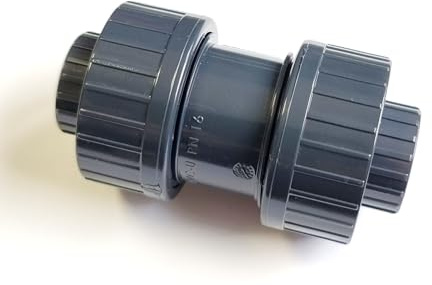 Raccord PVC Raccord de Piscine Raccords filetés, tous types, Plastique PE - Pièce en T coudée 90 degrés IG - AG 50 mm Tuyau de piscine, clapet anti-retour, robinet sphérique (clapet anti-retour, 40