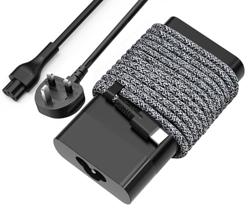 New Slim 65W USB C Laptop Charger for HP Spectre X360, Envy X360, EliteBook, Chromebook, Elite X2, ZBook, Pavilion, notebook Type C AC Adapter Travel Power Cord