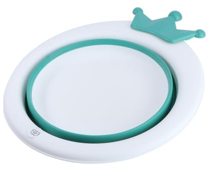 Milisten Babywaschbecken Faltbar mit Cartoon Motiv 4200ml aus Pp und Tpe Leicht und Platzsparend Grün Babybecken für Neugeborene zum Waschen von Gesicht und Körper zu Hause