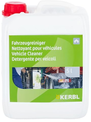Kerbl Limpiador de vehículos, agente de limpieza, limpiador en espuma, 5000ml, suave con superficies pintadas y metálicas