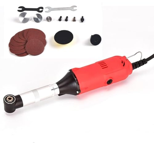 SICWEDIM Electric Tile Seam Cleaning Machine, Tile Floor Seam Opener Cleaner, 15000r/min Speed, 6-Speed Adjustment, 11.5CM Elbow Length, for Tile Joint Cleaning