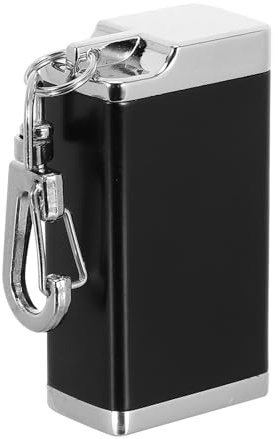 HORIALENCE Portable Pocket Ashtray with Sealed Tube for Cigarettes, Aluminum Alloy Waterproof Mini Butt Disposal for Camping and Garden Use
