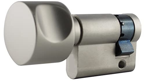 HAFIX Schließzylinder Knauf-Halbzylinder K50/10mm Gleichschließend. Profilzylinder für Türschloss zum Verschließen ohne Schlüssel. Messingzylinder für mehr Sicherheit 50/10mm Knaufschloss Türzylinder.