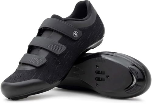 Tommaso Strada 100 SPD & Peloton Shoes for Mens Bikes—2 in 1 Cycling Shoes—Install Your Own Delta or SPD Cleats for Road Bikes, Indoor Cycles or Most Mens Bicycles—XD Knit Fabric—Size 14US—48EU