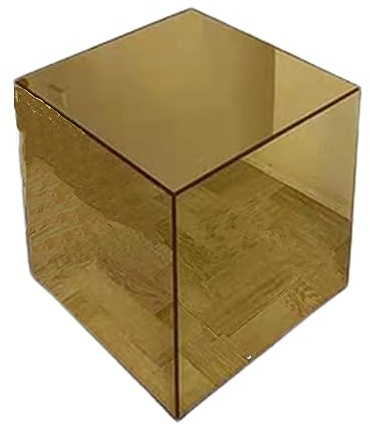 Hochwertiger Acryl Beistelltisch/Nachttisch, Cube Shaped End Table Acryl Sofa Beistelltisch Kleiner Acryl Drink Table Für Kleine Räume Kleiner Nachttisch Nachttisch Für Schlafzimmer Home ( Color : C )