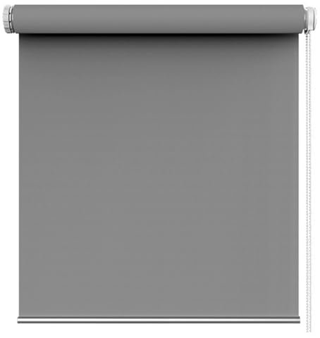 Tenda a Rullo Termica Oscurante 55 x 170 cm Senza Forare, Blackout, Protezione Solare, Tenda oscurante Lucernario, Tenda Termica per Finestra da Tetto, per Finestre e lucernari, Grigio Chiaro