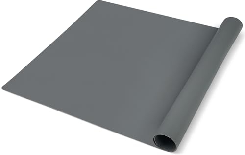Tekenewbse Tapete de Silicona para Horno Extra Grande 60 × 40 cm, Enrollable, Resistente Calor Antiadherente, Reutilizable para Repostería, Protector Encimera de Mesa Multiusos Manteles Individuales
