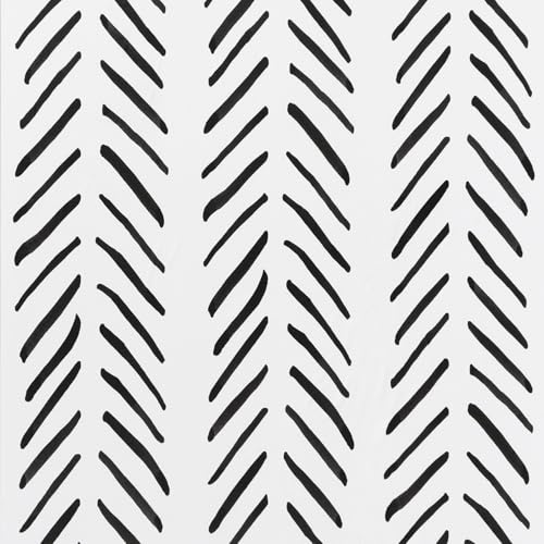 Arthome Klebefolie Abziehen und Aufkleben Tapete,Modernes Geometrisches Selbstklebende Wasserdichte Abnehmbare Klebefolie Dekorative Vinyl Folie für Möbel,Badezimmer,Fischgrätmuster,44cmx3m