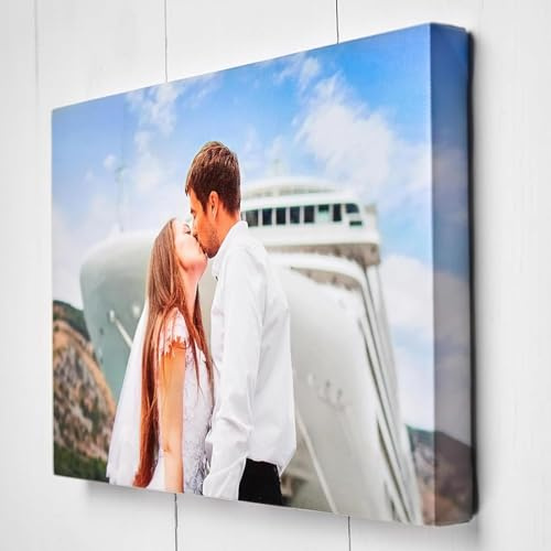 SwiftprintUK Personalised Canvas Photo Prints Your Photos on Canvas Framed, Gallery Wrapped – Perfect for Home Pictures, Decor and Gifts 91x61cm (36x24in)