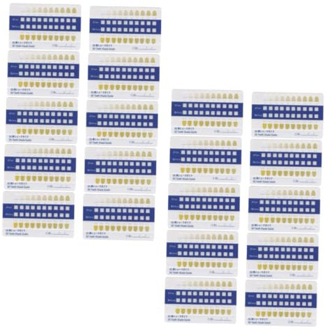 COLLBATH 40pièces Nuancier Guide De Teintes Blanchiment Cartes Couleur Contraste Blanc