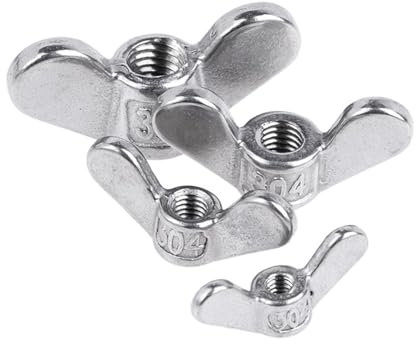 EJPPDHCO Dado a Farfalla a Forma Speciale in Acciaio Inossidabile 304, Dado a Farfalla con Orecchio Grande, Dado a Vite, Dado a Griffe M4 ​​M5 M6 -M20(M10 1pcs)