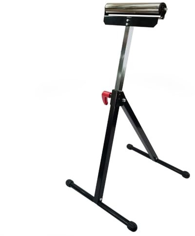 WOODFAN Supporto a rullo regolabile, 28 cm, portata massima 50 kg. Supporto di lavoro portatile regolabile in altezza, di rotolamento con altezza regolabile, di supporto telescopico del rullo