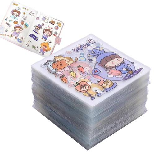 Cute Stickers - Cute Cartoon Girl Sticker | 100 Sheets Non-Repeating Cartoon Fashion Girls Decal | Adorable Girly Stickers | Waterproof Laptop Water Bottle Stickers | Stickers for Kids, Teens, Girls