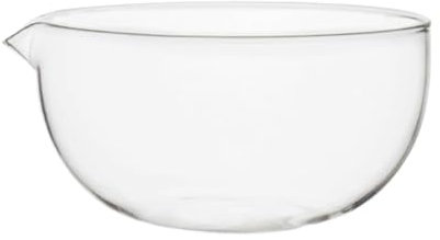 Sharplace 550ml Borosilicate Glass Mixing Bowl Clear 11.8x6.7cm Versatile Serving Bowl Food Container for Cooking Lightweight Sturdy
