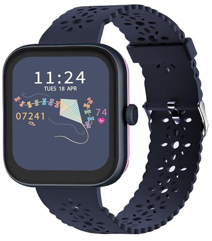 Blueshaweu Compatible for RADLEY Series Smart Watch 20mm 22mm Silicone Lace Slim Thin Hollow-Out Replacement Straps Compatible With RADLEY Series 32/20 / 19/46/Series 10 Smartwatch