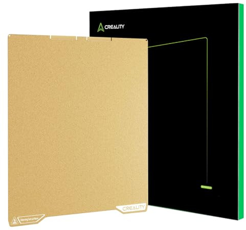 Creality Offizielle K2 Pro Bauplatte, 310x325 mm Strukturierte PEI Platte, Doppelseitige Magnetische Flexible Abnehmbare Druckplatte aus Federstahl, 3D-Drucker Bettplatte (ohne Magnetfuß)
