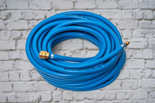 Quarzflex Druckluftschlauch Super Soft Set, 20 Bar mit Kupplungen Super flexibel (6 mm Innen / 2 Meter)