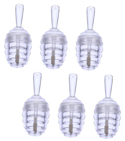 minkissy Mini Beehive Lip Gloss Tubes 6pcs 8ml DIY Honeycomb Lip Balm Containers Refillable Cosmetic Tubes for Women Makeup Accessories