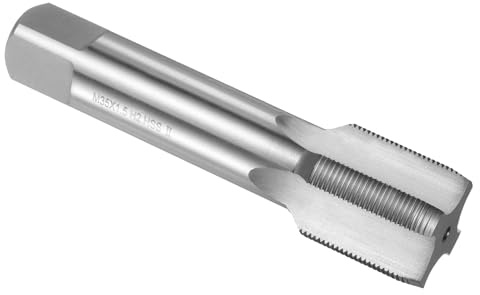 QUARKZMAN Tarauds à Main, M35 x 1.5 H2 Taraud Intermédiaire Métrique à droit en Acier Rapide HSS6542(M2), Tarauds et Filières Durables pour Outil Taraudage Vis Réparation Bricolage
