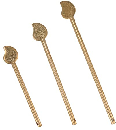 CHICIRIS Ensemble de Loquets à clé D'armoire en Forme de Feuille en Laiton pour Meubles de Maison, Goupille de Verrouillage à Boulon de Verrouillage Chinois pour Portes de Tiroirs Chinoises, Style
