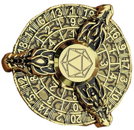 Roulette tärningar, tärningar,Cool polyhedral tärning set | Roulette Spinner, retro hjul, rollspel i zink, fidget för bordsspel