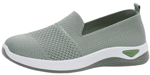 YIzdegg ortopediska damskor promenadskor hälsporre diabetiker sneakers breda H slip-skor bekväma sneakers ventilerande tygskor Hallux Valgus trekkingskor eleganta sommarskor