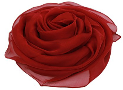MEISHINE® 180 * 110cm Damen Elegant Seidenschal – Frauen Pashmina aus 100% Reiner Seide