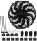 Universal K¨¹hlerl¨¹fter Ventilator K¨¹hler 12 Zoll Elektrol¨¹fter Motorl¨¹fter Elektrischer Ladeluftk¨¹hler-Ventilator Auto aus ABS und Stahl(12V 80W)