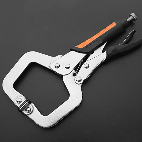 TentHome Serre-joints en C， Ajustable Pince de soudage en C ，Métal en C Pince，Fixer la Pince localisateur pour le travail du bois et la menuiserie en trou de poche (11)