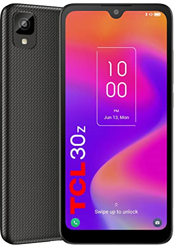 TCL 30 Z |2022| 6.1 Inch Unlocked Cell Phone with HD+ Display, US Version Android 12 Smartphone 32GB+3GB RAM, 3000mAh Android Phone, Prime Black
