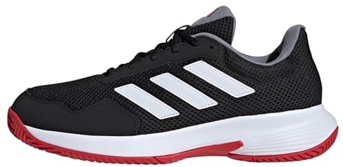 adidas Unisex Court Spec 2 Tennis Shoes Tennisschuhe, Core Black/Cloud White/Scarlet, 43 1/3 EU