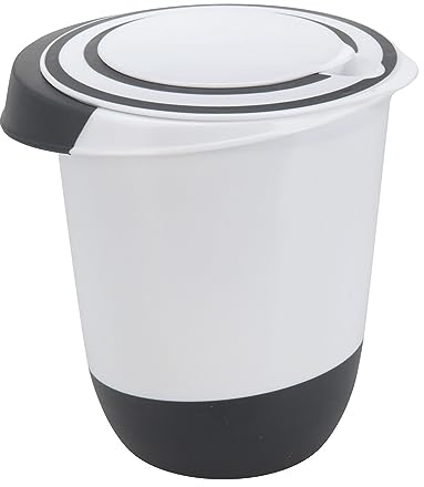 Mojawo Mixschüssel Rührschüssel Schüssel Teigschüssel Antirutsch Stoppboden spülmaschinenfest Plastik 3,5L,5L,1,5L, 2L, Größen:1.5 L (1 Stück)