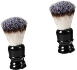 minkissy 2stücke Tragbare Nylon-haarbürste Mit Resin-griff Für Weiche Borsten Für Bartpflege Und Gesichtsreinigung Und Schönheitswerkzeug