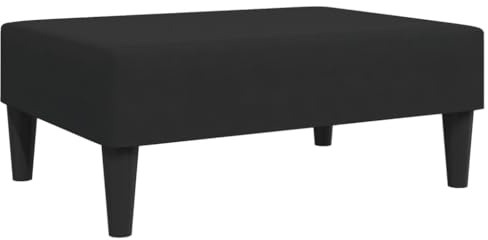 vidaXL Fotpall svart 77x55x31 cm sammet