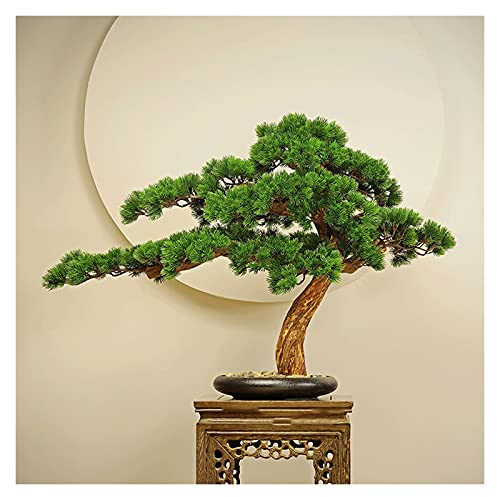 Künstlicher Bonsai-Baum Künstliche Bonsai-Kiefer, 53,3 cm große künstliche Topfpflanze, künstliche Baum-Topf-Ornamente, Zedern-Bonsai-Pflanze for Schlafzimmer, Restaurant Bonsai Kunstpflanze
