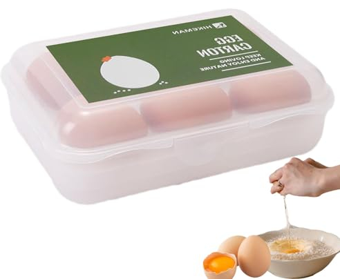 Eierbox, transparente Eierbox | Stoßschutz für Eierbox, stoßfestes und auslaufsicheres Design, transparente Eierschalen für Kühlschrank für Frische