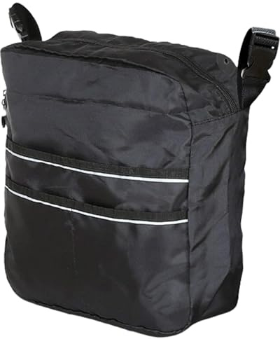 Bolsas para sillas de ruedas, mochila impermeable para silla de ruedas de gran capacidad, bolsas para respaldo de silla, plegable, accesorio para andador, bolsa de almacenamiento para ancianos