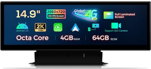 AUTORADIO CAR TABLET GPS PER Audi Q5 Android 13 WiFi XTRONS QLA42Q5NL 14.9 POLLICI Carplay/Android Auto
